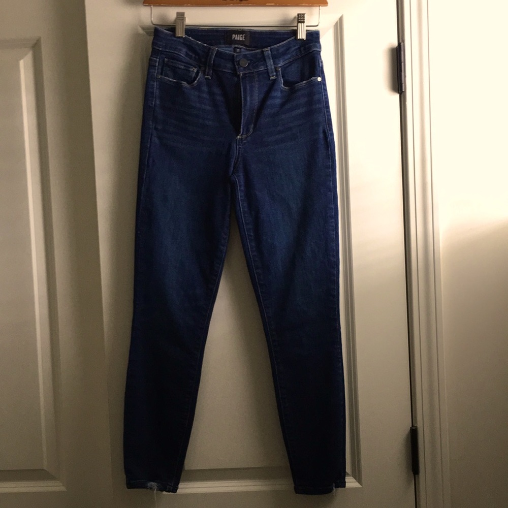Paige dark denim jeans